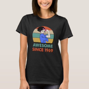 Geweldige sinds 1969 54 jaar oud 54e geboortedag t-shirt