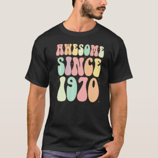 Geweldige sinds 1970 52 jaar t-shirt