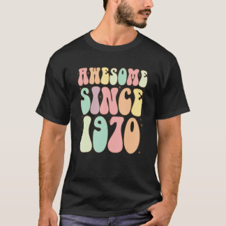 Geweldige sinds 1970 52 jaar t-shirt