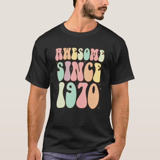 Geweldige sinds 1970 52 jaar t-shirt (Voorkant)