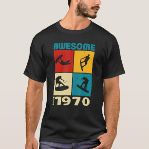 Geweldige sinds 1970 Wakeboard lifestyle T-shirt