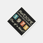 Geweldige sinds 1971, 50e verjaardag Retro Servet (Hoek)