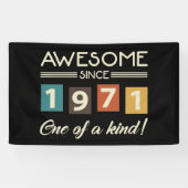 Geweldige sinds 1971, 50e verjaardag Retro Spandoek (Horizontaal)