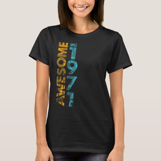 Geweldige sinds 1971 t-shirt (Voorkant)