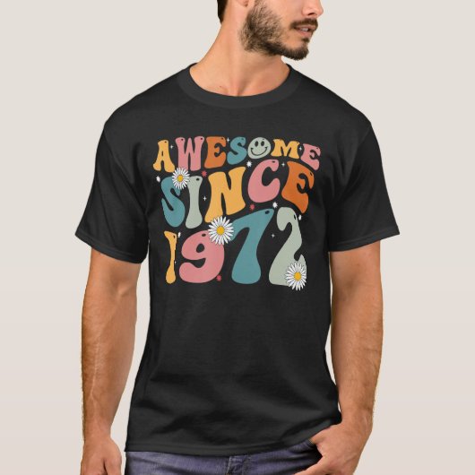 Geweldige sinds 1972 , 51e verjaardag , in 1977 ge t-shirt (Voorkant)