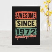 Geweldige sinds 1972: Birthday Gift Kaart (Gele Bloem)