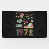 Geweldige sinds 1972  Retro 50e verjaardag Spandoek (Horizontaal)