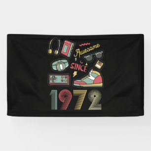 Geweldige sinds 1972  Retro 50e verjaardag Spandoek