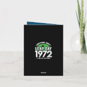 Geweldige sinds 1972 schrikkeljaar dag feb 29 Verj Kaart (Achterkant)