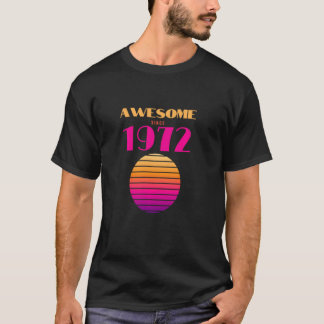 Geweldige sinds 1972, zonneschijn, vogeljaar t-shirt