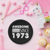 Geweldige sinds 1973 50e verjaardag papieren bordje (Feest)