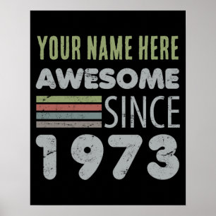 Geweldige sinds 1973 50e verjaardag poster