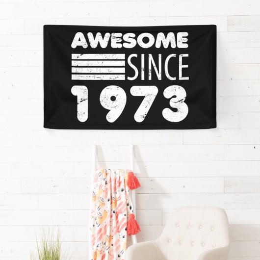 Geweldige sinds 1973 50e verjaardag spandoek (Insitu)