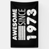 Geweldige sinds 1973 50e verjaardag spandoek (Verticaal)