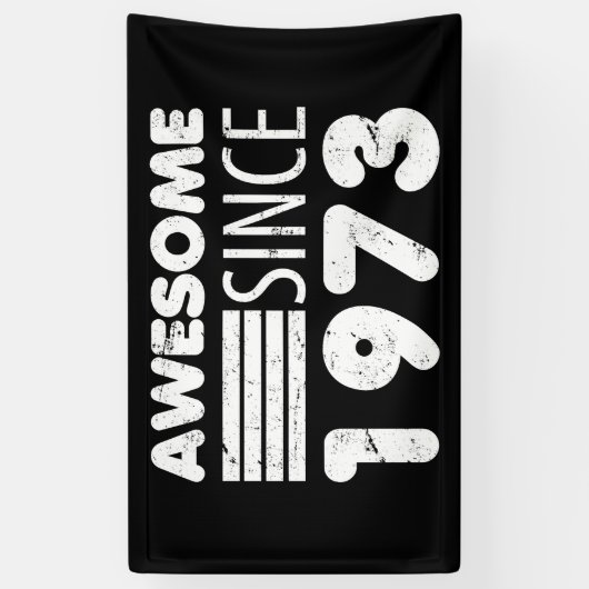 Geweldige sinds 1973 50e verjaardag spandoek (Verticaal)