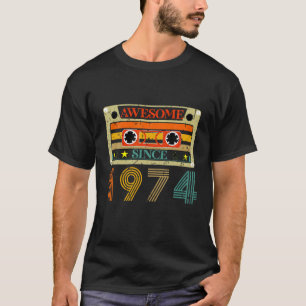 Geweldige sinds 1974 50 jaar oud 50ste verjaardag t-shirt