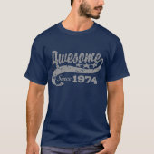 Geweldige sinds 1974 t-shirt (Voorkant)