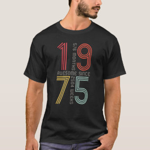 Geweldige sinds 1975 48e verjaardag 48 jaar oud Re T-shirt
