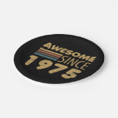 Geweldige sinds 1975 50ste verjaardag papieren bordje (Gekanteld)