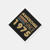 Geweldige sinds 1975 50ste verjaardag servet (Hoek)