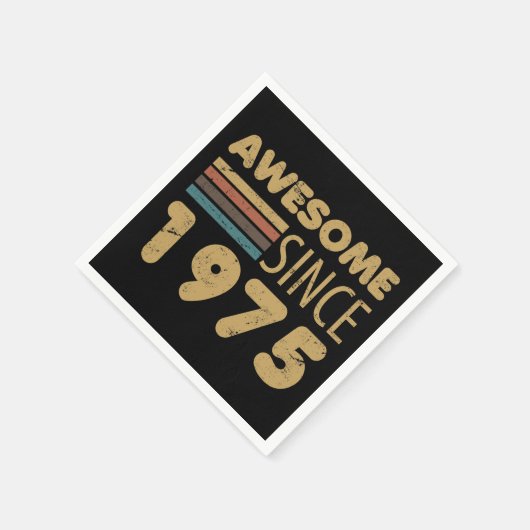 Geweldige sinds 1975 50ste verjaardag servet (Hoek)