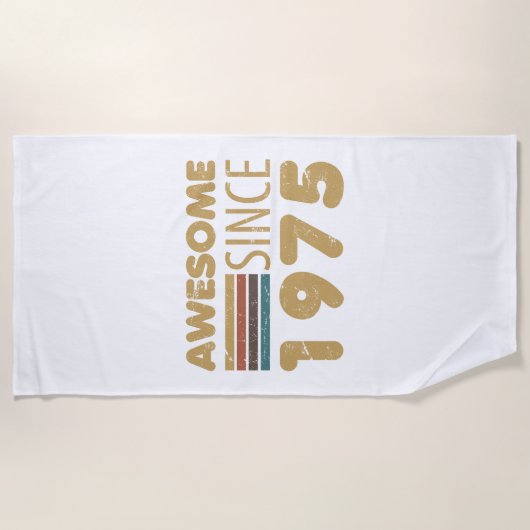 Geweldige sinds 1975 50ste verjaardag strandlaken (Voorkant)