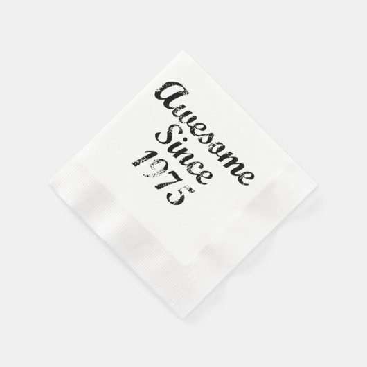 Geweldige sinds 1975 servetten (Hoek)