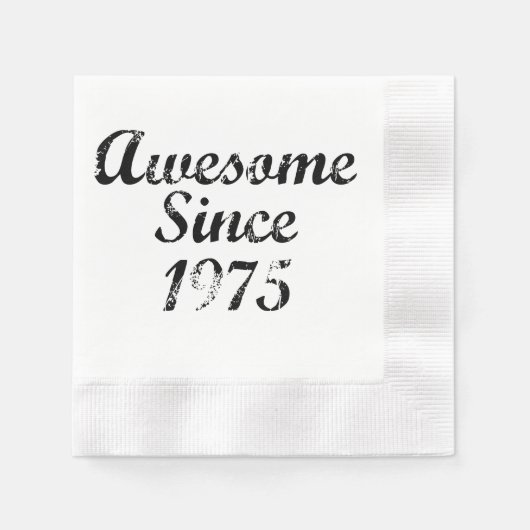 Geweldige sinds 1975 servetten (Voorkant)