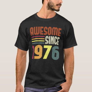 Geweldige sinds 1976 47e verjaardag Retro Vintage T-shirt