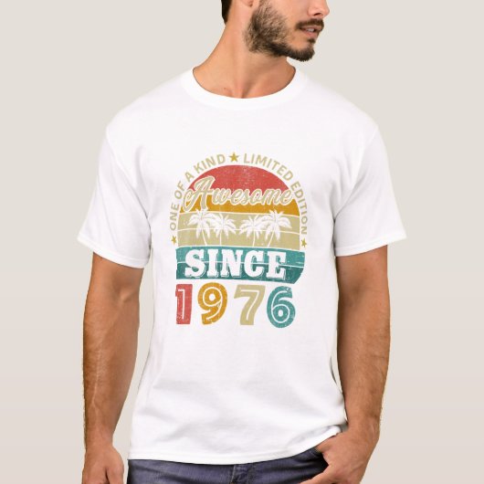  Geweldige sinds 1976 Limited Edition 47th Bi T-shirt (Voorkant)
