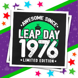 Geweldige sinds 1976 schrikkeljaar dag feb 29 Verj Servet