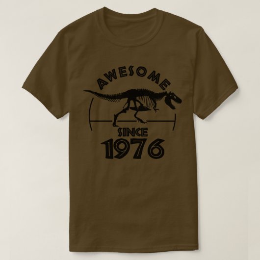 Geweldige sinds 1976 t-shirt (Design voorkant)