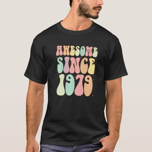 Geweldige sinds 1979 43 jaar t-shirt (Voorkant)