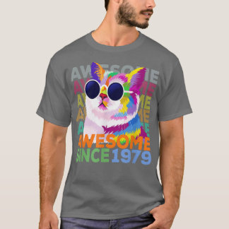 Geweldige sinds 1979 Funny Cat Lover 43rd Birthday T-shirt