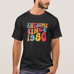 Geweldige sinds 1980 42 jaar oud Retro  42e T-shirt