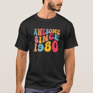 Geweldige sinds 1980 42 jaar oud Retro  42e T-shirt