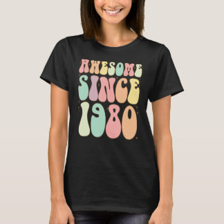 Geweldige sinds 1980 42 jaar t-shirt