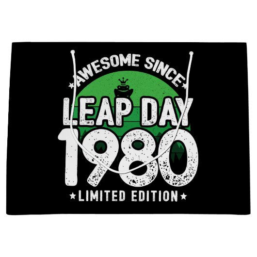 Geweldige sinds 1980 schrikkeljaardag feb 29 Verja Groot Cadeauzakje (Voorkant)