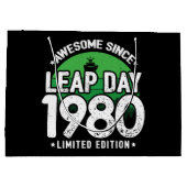 Geweldige sinds 1980 schrikkeljaardag feb 29 Verja Groot Cadeauzakje (Achterkant)