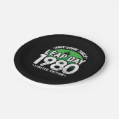 Geweldige sinds 1980 schrikkeljaardag feb 29 Verja Papieren Bordje (Gekanteld)