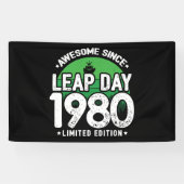 Geweldige sinds 1980 schrikkeljaardag feb 29 Verja Spandoek (Horizontaal)