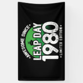 Geweldige sinds 1980 schrikkeljaardag feb 29 Verja Spandoek (Verticaal)