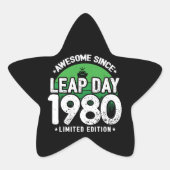 Geweldige sinds 1980 schrikkeljaardag feb 29 Verja Ster Sticker (Voorkant)