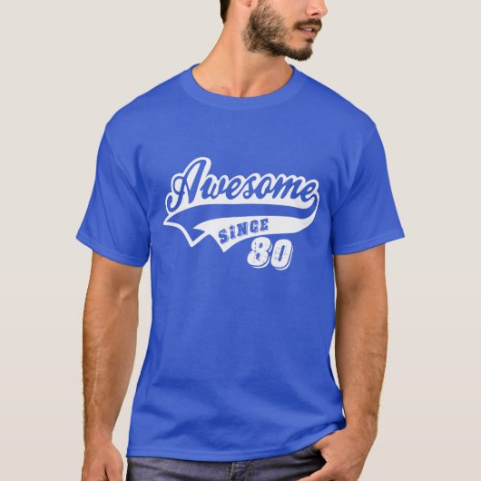 Geweldige sinds 1980 t-shirt (Voorkant)