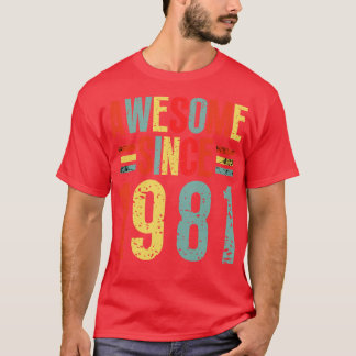 Geweldige sinds 1981 5 t-shirt