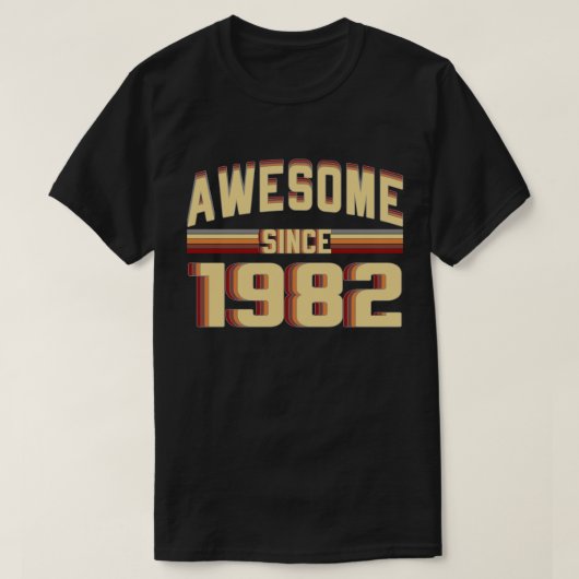 Geweldige sinds 1982 37 jaar oud t-shirt (Design voorkant)