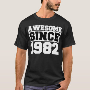Geweldige sinds 1982 40e eeuw 40 jaar oud t-shirt