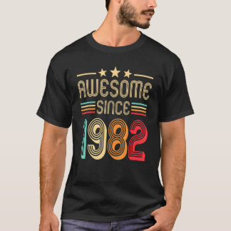 Geweldige sinds 1982 40e Verjaardag 40 jaar oud Re T-shirt