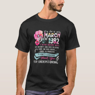 Geweldige sinds 1982 40e verjaardag ben ik een mei t-shirt