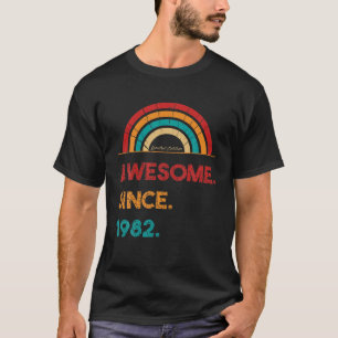 Geweldige sinds 1982: 40e verjaardag regenboogfort t-shirt